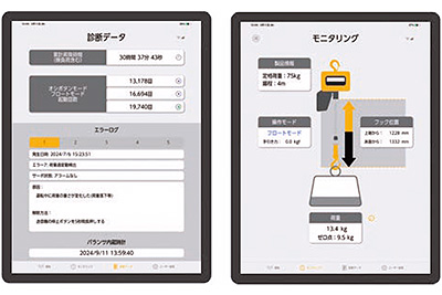 診断データの閲覧や使用状況のモニタリングが可能 画像